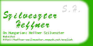 szilveszter heffner business card